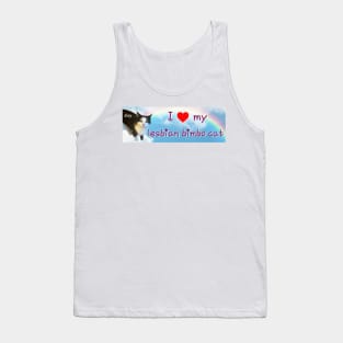 I Love My Lesbian Bimbo Cat Tank Top